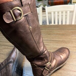 b.o.c. Born Concept Womens 10M Bronze Metallic Tall Riding Boots